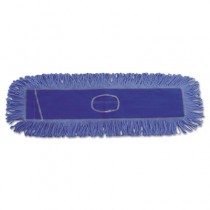 Dust Mop Head, Cotton/Synthetic Blend, 36 in x 5 in, Looped-End, Blue