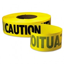 Caution Barricade Tape, 3 in x 1000 ft