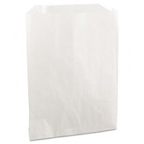 PB19 Grease-Resistant Sandwich/Pastry Bags, 6 x 3/4 x 7 1/4, White