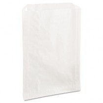 PB25 Grease-Resistant Sandwich Bags, 6 1/2 x 1 x 8, White