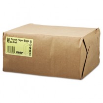 12# Paper Bag, 40-lb Base Weight, Brown Kraft, 7-1/16x4-1/2x13-3/4, 500-Bundle