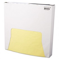 Grease-Resistant Wrap/Liner, 12 x 12, Yellow, 1000/Pack