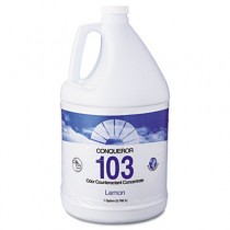Conqueror 103 Odor Counteractant Concentrate, Lemon, 1gal, 4/Case