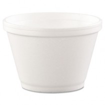 Insulated Foam Food Container, White, 6 oz, 50/Bag
