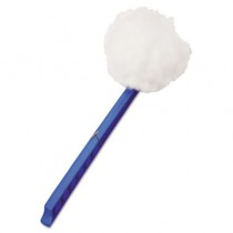Toilet Bowl Mop, 12-Inch Overall Length x 5-3/4-Inch Mop Head, Blue Plastic
