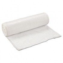 Low-Density Can Liner, 43 x 47, 56-Gallon, .80 Mil, White, 25/Roll