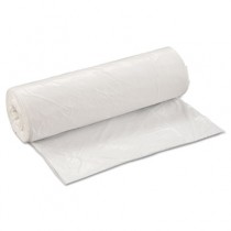 Low-Density Can Liner, 40 x 46, 45-Gallon, .80 Mil, White, 25/Roll