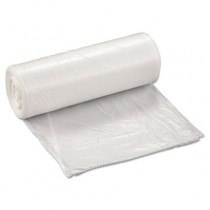 Low-Density Can Liner, 24 x 24, 10-Gallon, .35 Mil, Clear, 50/Roll