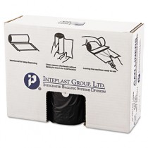 High-Density Can Liner, 38 x 58, 60-Gallon, 22 Micron Equivalent, Black, 25/Roll