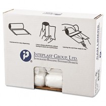 High-Density Can Liner, 24 x 24, 10-Gallon, 8 Micron, Clear, 50/Roll
