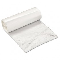 High-Density Can Liner, 24 x 24, 10-Gallon, 5 Micron, Clear, 50/Roll