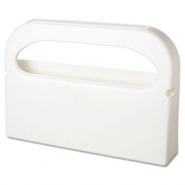 Toilet Seat Cover Dispenser, Plastic, White, Half-Fold, 16w x 3-1/4d x 11-1/2h