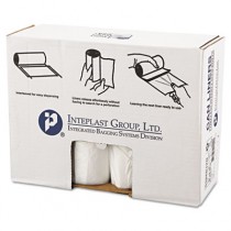 High-Density Can Liner, 38 x 60, 60-Gallon, 12 Micron, Clear, 25/Roll
