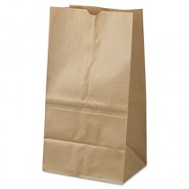 25# Squat Paper Bag, 40-lb Base, Brown Kraft, 8-1/4x6-1/8x15-7/8, 500-Bundle