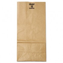 16# Paper Bag, 57-lb Base Weight, Brown Kraft, 7-3/4 x 4-13/16 x 16