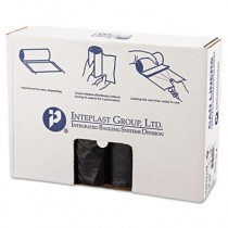 High-Density Can Liner, 40 x 48, 45-Gallon, 12 Micron, Black, 25/Roll