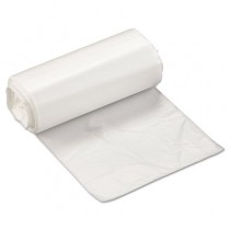 High-Density Can Liner, 17 x 18, 4-Gallon, 6 Micron, Clear, 50/Roll