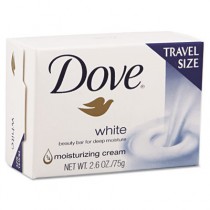 White Travel Size Bar Soap with Moisturizing Lotion, 2.6 oz