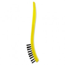 Synthetic-Fill Tile & Grout Brush, 8 1/2" Yellow Plastic Handle