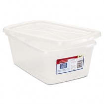 Clever Store Snap-Lid Container, 1.625gal, Clear
