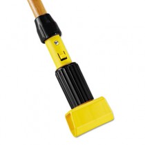 Gripper Hardwood Mop Handle, 60", Natural/Yellow