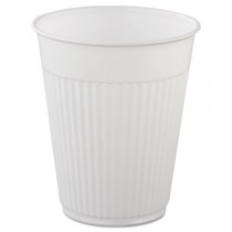 Plastic Medical & Dental Cups, 5oz, White, Fluted