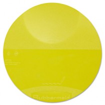 Round Storage Container Lids, 8 3/4dia x 7/8h, Yellow