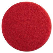 Standard 13-Inch Diameter Buffing Floor Pads, Red