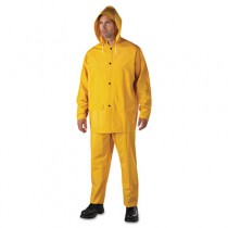 Rainsuit, PVC/Polyester, Yellow, Size X-Large