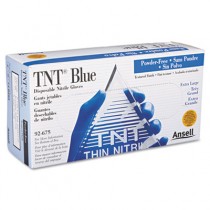 TNT Disposable Nitrile Gloves, Non-powdered, Blue, X-Large