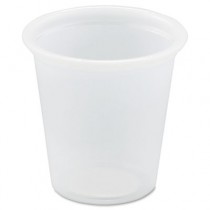 Plastic Souffl� Portion Cups, 3/4 oz., Translucent, 250/Bag