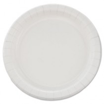 Bare Eco-Forward Clay-Coated Paper Plates, 8.5", Deep Well, Mediumweight, 125/Pk