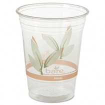 Bare Eco-Forward RPET Cold Cups, 16-18 oz, Clear, 50/Pack