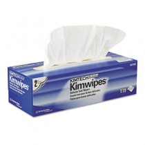KIMTECH SCIENCE KIMWIPES Delicate Task Wipers, Two-Ply, 11 4/5 x 11 4/5, 119/Box