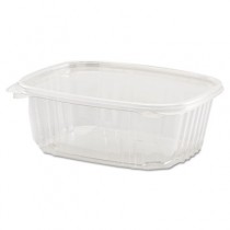 Clear Hinged Deli Container, Plastic, 32 oz, 7-1/4 x 6-2/5 x 2-5/8, 100/Bag