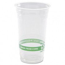 GreenStripe PLA Cold Cups, 24oz, Clear