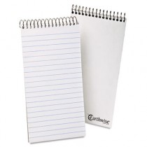 Envirotec Reporter Spiral Notebook, Gregg Rule, 4 x 8, White, 70 Sheets