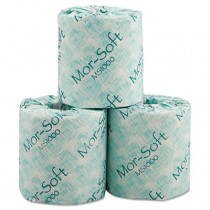 Mor-Soft Millennium Standard Bath Tissue, 1-Ply, 4.25 x 3.625, 1000 Sheets/Roll