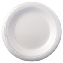 Celebrity Foam Plates, 6 Inches, White, Round, 125/Pack