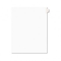 Avery-Style Legal Side Tab Divider, Title: 1, Letter, White, 25/Pack