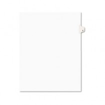 Avery-Style Legal Side Tab Divider, Title: 5, Letter, White, 25/Pack
