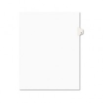 Avery-Style Legal Side Tab Divider, Title: 6, Letter, White, 25/Pack