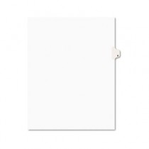 Avery-Style Legal Side Tab Divider, Title: 8, Letter, White, 25/Pack