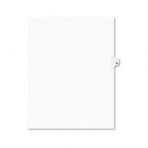 Avery-Style Legal Side Tab Divider, Title: 10, Letter, White, 25/Pack