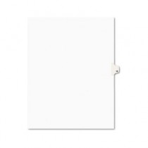 Avery-Style Legal Side Tab Divider, Title: 12, Letter, White, 25/Pack