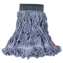 Web Foot Wet Mops, Cotton/Synthetic, Blue, Medium, 5-In. Green Headband