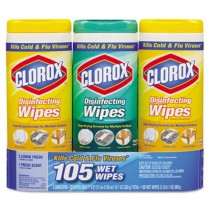 Disinfecting Wipes Value Pack, 7 x 8, Fresh Scent/Citrus Blend, 35/Canister