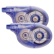MONO Wide-Width Correction Tape, Non-Refillable, 1/4" x 394", 2/Pack