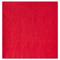 Beverage Napkins, Two-Ply 9 1/2" x 9 1/2", Red, Embossed