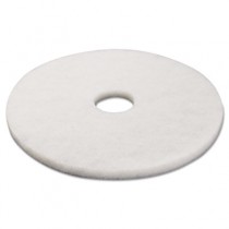 Standard 17-Inch Diameter Polishing Floor Pads, White